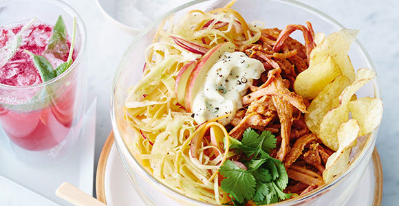 Pulled-Pork-Bowl mit Coleslaw