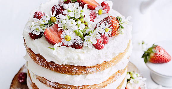 Holunderblütencreme-Torte