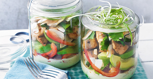 Hühner-Avocado-Salat