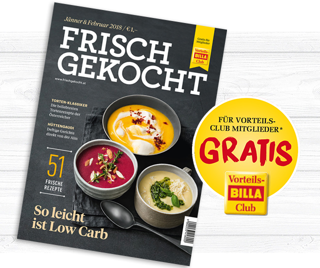 Jetzt GRATIS in Ihrer BILLA Filiale