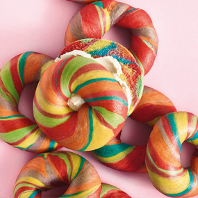 Rainbow Bagels