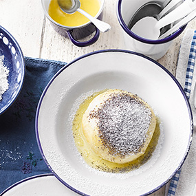 Germknödel mit Mohnbutter