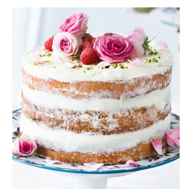 Naked Cake mit Zitronencreme