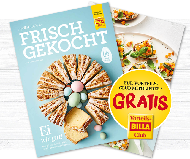 Jetzt GRATIS in Ihrer BILLA Filiale