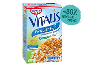 Dr. Oetker Weniger Süß Knusper Pur Müsli