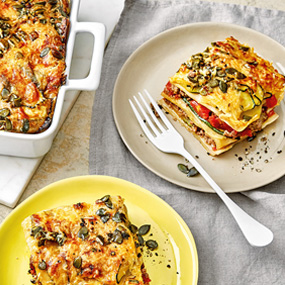 Lasagne mit Zucchini und Faschiertem<br />