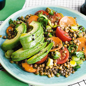 Linsensalat <br />mit Avocado<br />    